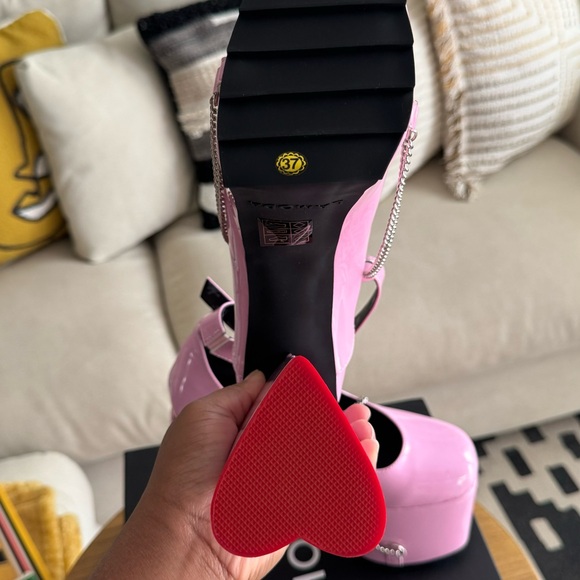 LAMODA Goodbye Forever Platform Heart Heels - Picture 5 of 7